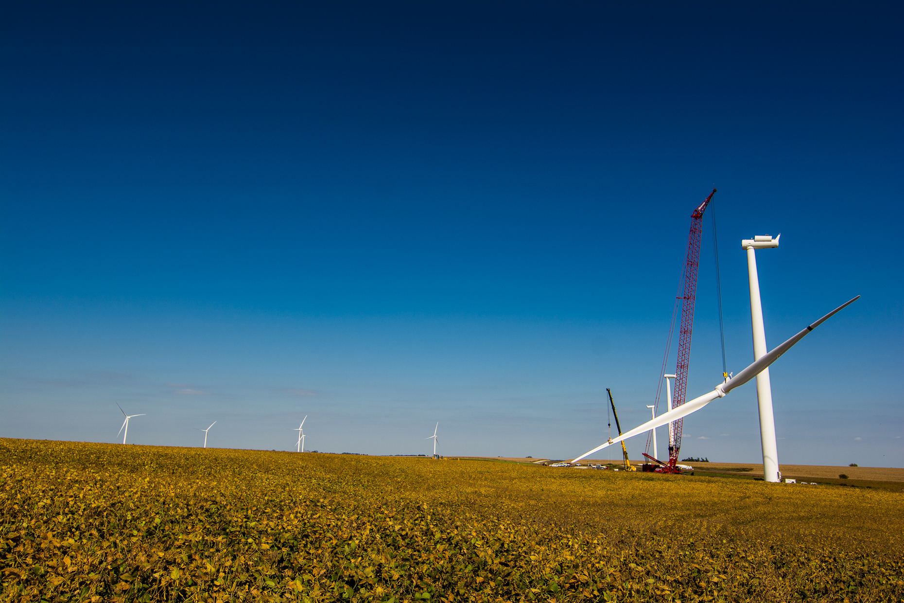 Renewable Energy Construction Photography | Iowa Wind Farm Photographer